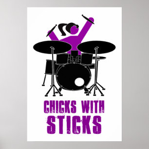 Poster Pintinhos com Sticks