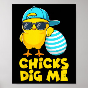 Poster Pintinhos Engraçados Para Homens Meninos Crianças