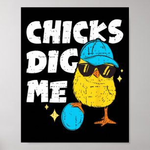 Poster Pintinhos Engraçados Para Homens Meninos Crianças