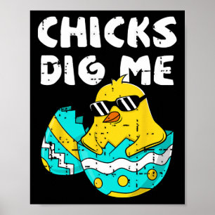 Poster Pintinhos Engraçados Para Homens Meninos Crianças