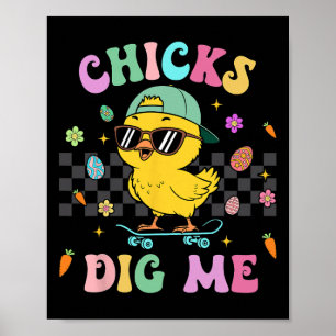 Poster Pintinhos Engraçados Para Homens Meninos Crianças 