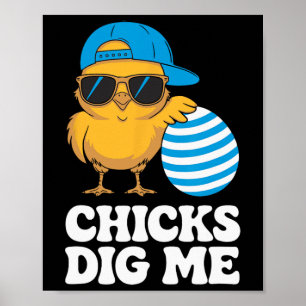 Poster Pintinhos Me Cavam Páscoa Toddler Boys Men Kids Ha