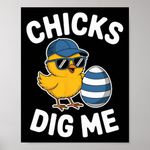 Poster Pintinhos me entendendo Páscoa Pintinho Engraçado 