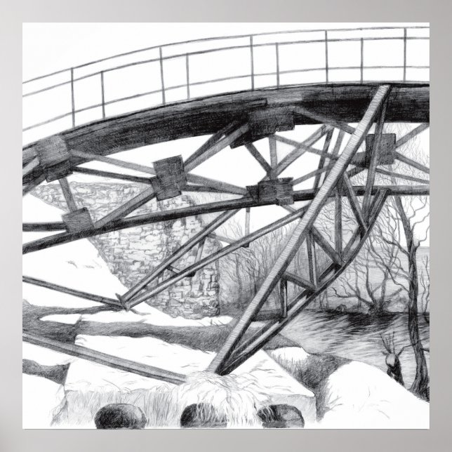 Poster Pinto da passadeira antiga (Frente)