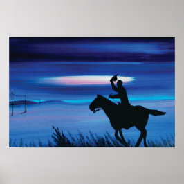 Poster Pintor 🐎 Cowboy dos EUA