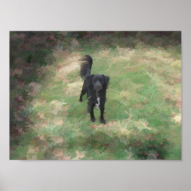 Poster Pintor de Abstrato suave e simples (Frente)