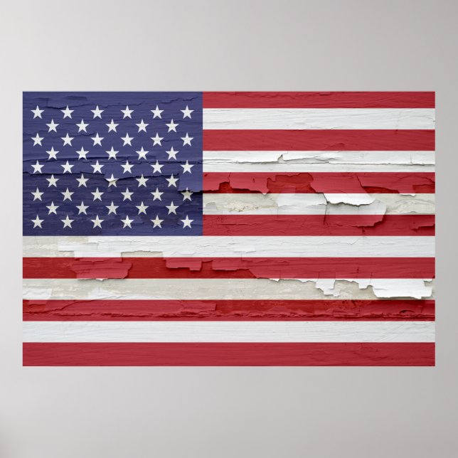 Poster Pintor de Bandeira Americana (Frente)