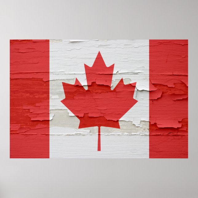 Póster Pintor de Bandeira do Canadá (Frente)