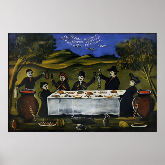 Poster pintor georgiano Niko Pirosmani (Frente)
