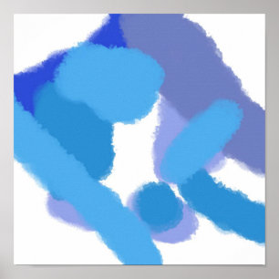 Poster pintura a aquarela abstrato
