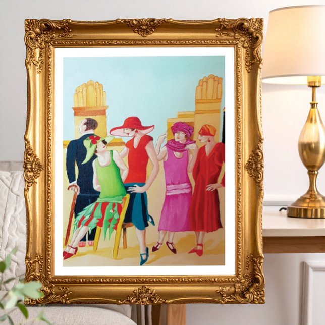 Poster Pintura a óleo Art Deco (Criador carregado)