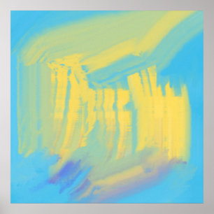 Poster pintura a óleo de abstrato