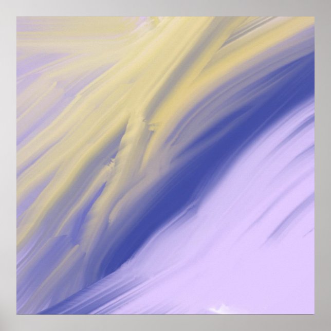 Poster pintura a óleo de abstrato (Frente)
