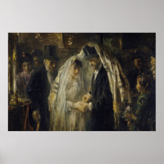 Poster Pintura a óleo de Casamento Judaico feita por Thom