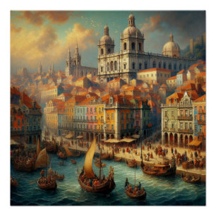 Póster Pintura a óleo do Renascimento