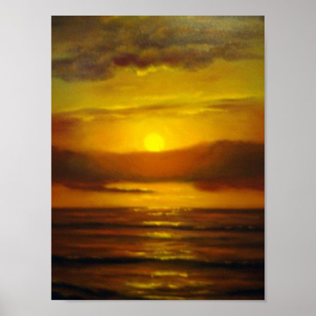 Póster Pintura a óleo solar (Frente)