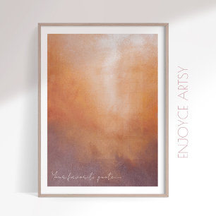 Poster Pintura a quente de abstrato, pintura de queda na