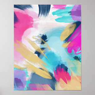 Póster Pintura abstrata de Fleur //
