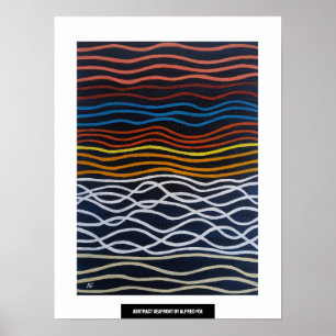 Poster Pintura Abstrata de Praia por Alfred Fox