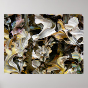 Póster Pintura abstrata (detalhe) #832_B
