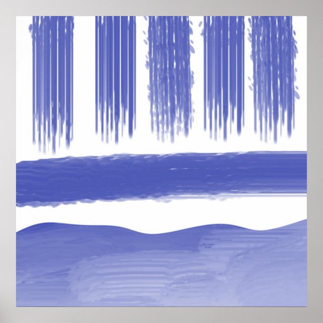 Poster pintura abstrato (Frente)