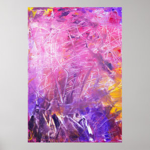 Poster pintura abstrato