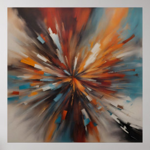 Poster pintura abstrato