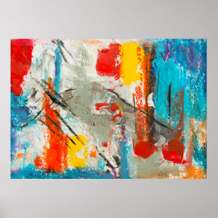 Poster pintura abstrato