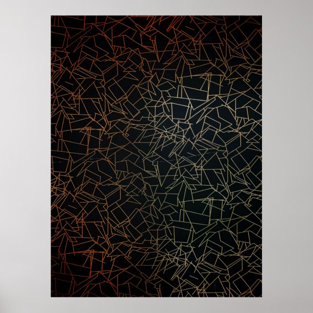 Poster pintura abstrato (Frente)