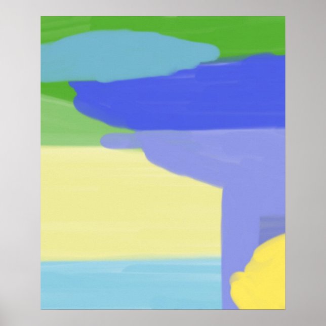 Poster pintura abstrato (Frente)