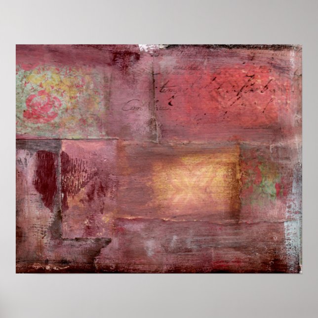 Poster pintura abstrato (Frente)