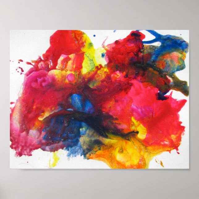 Poster pintura abstrato (Frente)