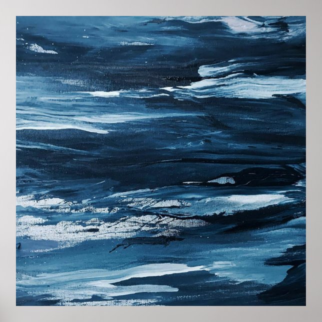 Poster pintura abstrato (Frente)