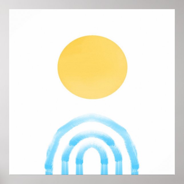 Poster pintura abstrato acrílica (Frente)