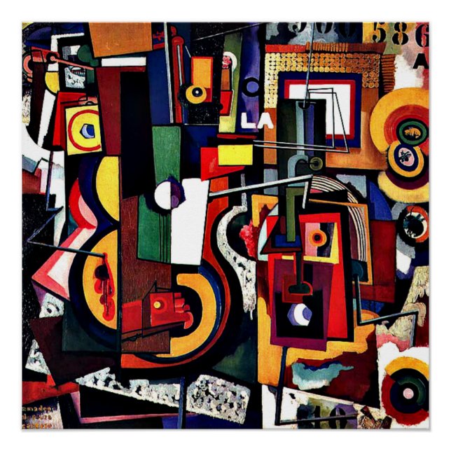 Póster Pintura, Amadeo de Souza-Cardoso trabalho de arte (Frente)