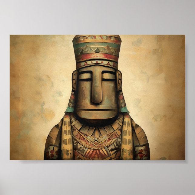 Poster Pintura Americana Nativa (Frente)