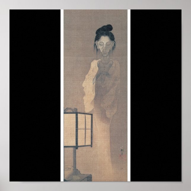 Póster Pintura antiga de um fantasma japonês. (Frente)