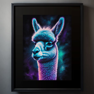 Poster Pintura aquosa de Llama 3:4 II