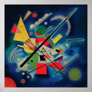 Póster Pintura azul por Wassily Kandinsky