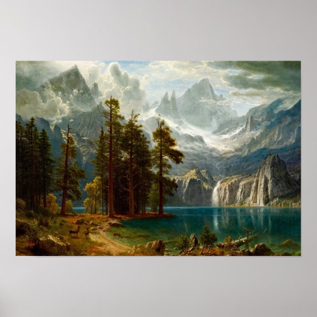 Poster Pintura Bierstadt Sierra Nevada (Frente)