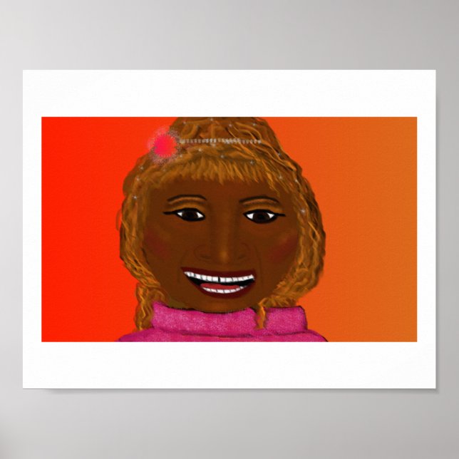 Póster Pintura Celia Cruz (Frente)