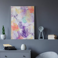 Pintura Colorida de Pincel Abstrato única e divert