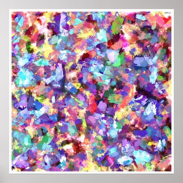 Poster Pintura com cor (Frente)