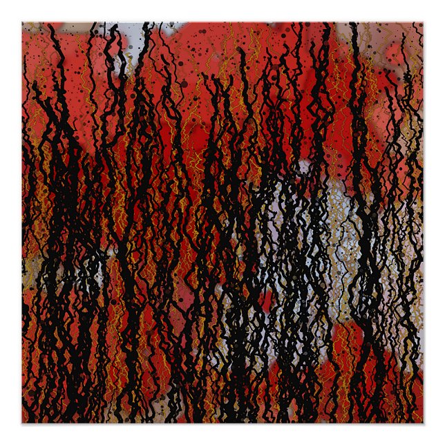 Póster Pintura Contemporânea Abstrata (Frente)