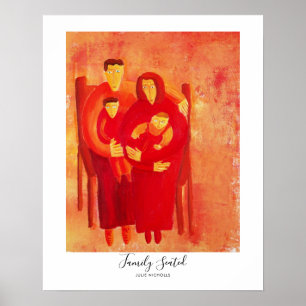 Poster Pintura da Família Sentada
