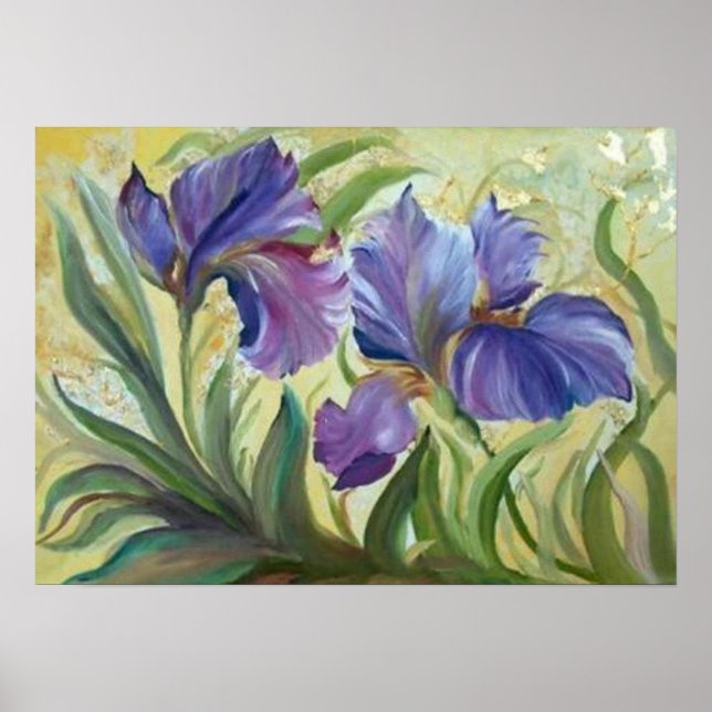Póster Pintura da irísse romântica (Frente)