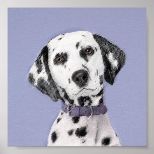 Póster Pintura Dalmácia - Arte Cachorro Original
