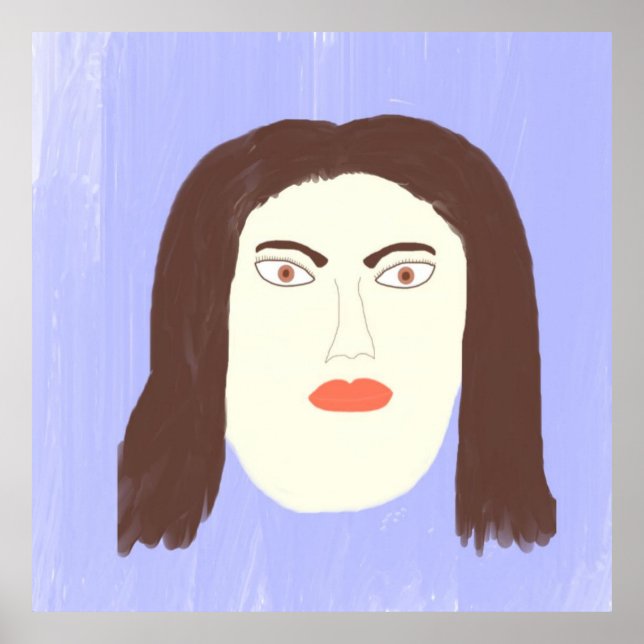 Poster pintura de abstrato (Frente)