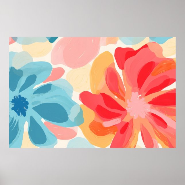 Poster pintura de abstrato (Frente)