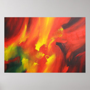 Poster Pintura de Abstrato Contemporânea